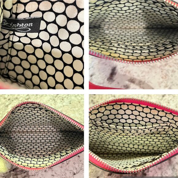 Brighton Pink Patent Leather Flower Embossed Wristlet - Silver Brighton Hardware - Picture 9 of 10